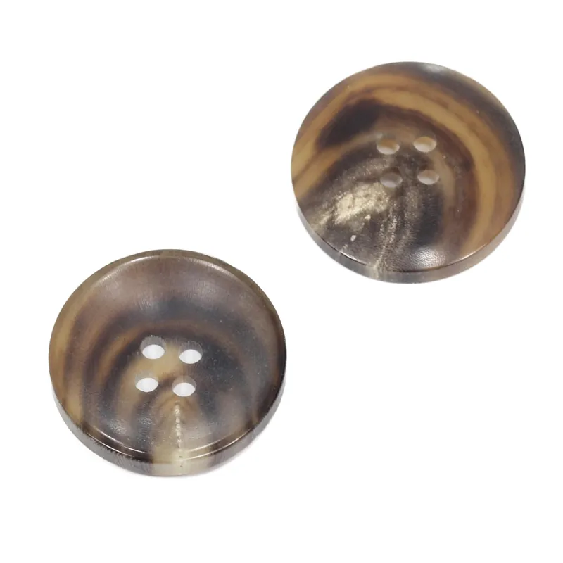 Horn Knopf 4-Loch Ceylon hell HK-5 Letzte Chance