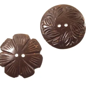 Sonderaktion Große Holzknöpfe aus Kokosholz hk-so-141-45