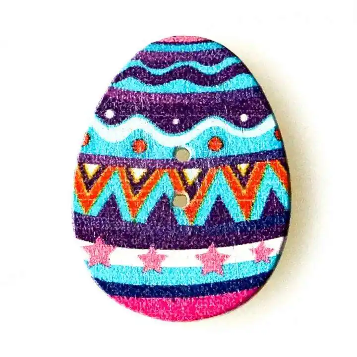 Schneller Versand Holz Knopf Osterei HK-SO 3 4