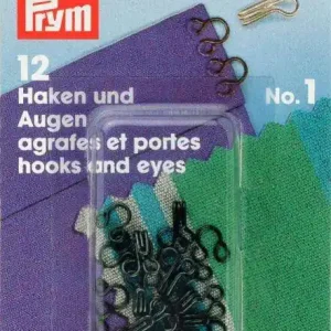 Haken und Augen HOE-7schw 263849 Markenware