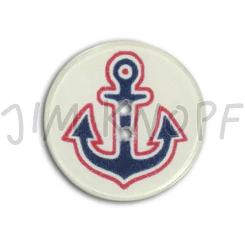 Knopf aus Cocos Anker blau Saisonangebot