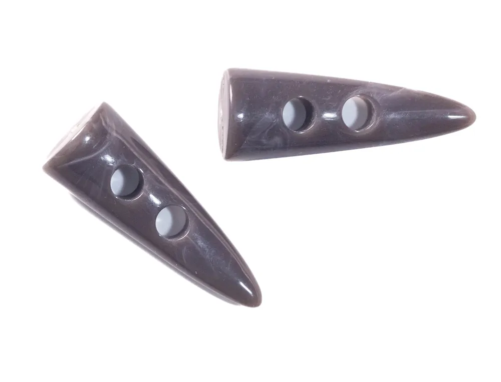 Schicker Knebel Knopf K-49 grau Neue Ware