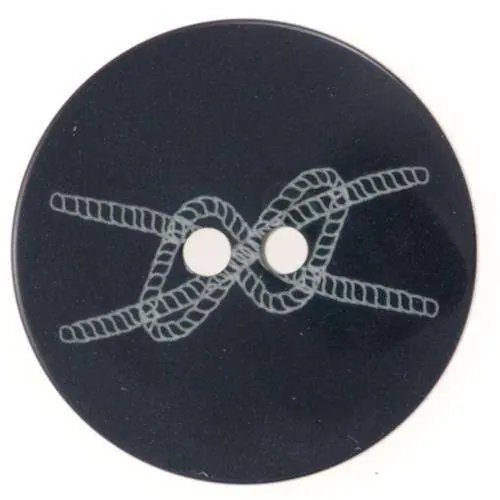 Ösen Knopf mit Knotenmotiv KBL-106 Hochwertig