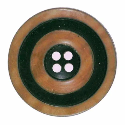 Steinnuss-Knopf Schwarz Braun mit Zierrand – 15 mm, vegan & edel Garantierte Lieferung