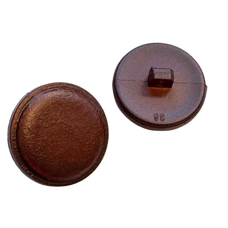 Öse Knopf Lederoptik KBR-24 rotbraun Aktuell