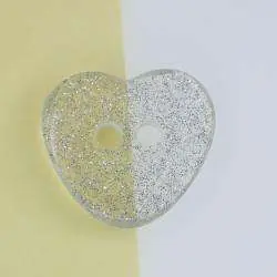 Transparenter Herz Knopf KD 1 Transparent. Schnäppchen