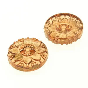 Transparenter Blüten Knopf KD-18-braun Angebot