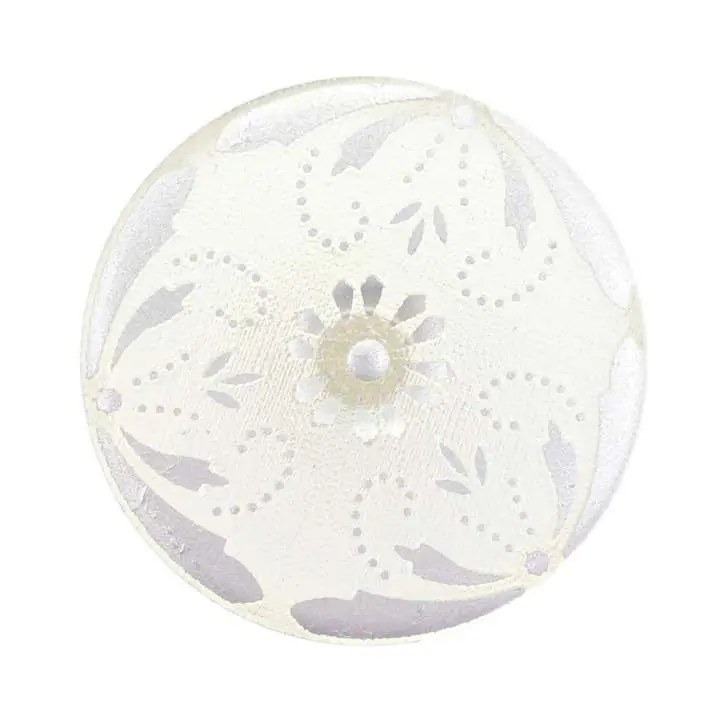 Rabatt Transparenter Knopf Silber gemustert KD 20