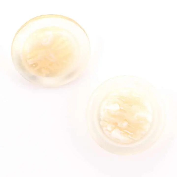 Markenware Transparenter Knopf Rose beige KD-7