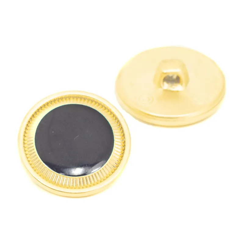 Kostenloser Rückversand Ösen Knopf Gold -Schwarz kgo-13g