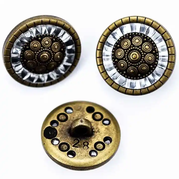 Ösen Knopf mit Spiegelrand KGO-13m Ab Werk