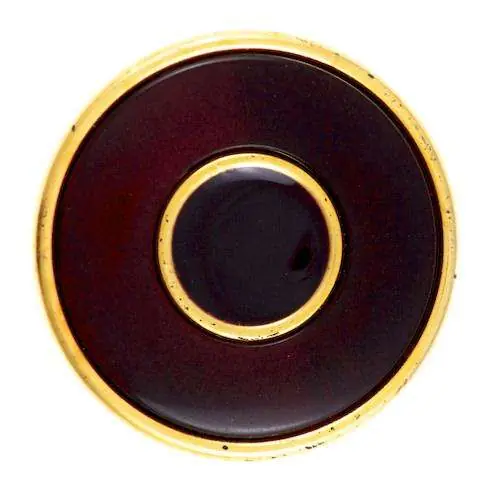 Ösen Knopf Gold Dunkelbraun KGO-14 Versand Am Gleichen Tag