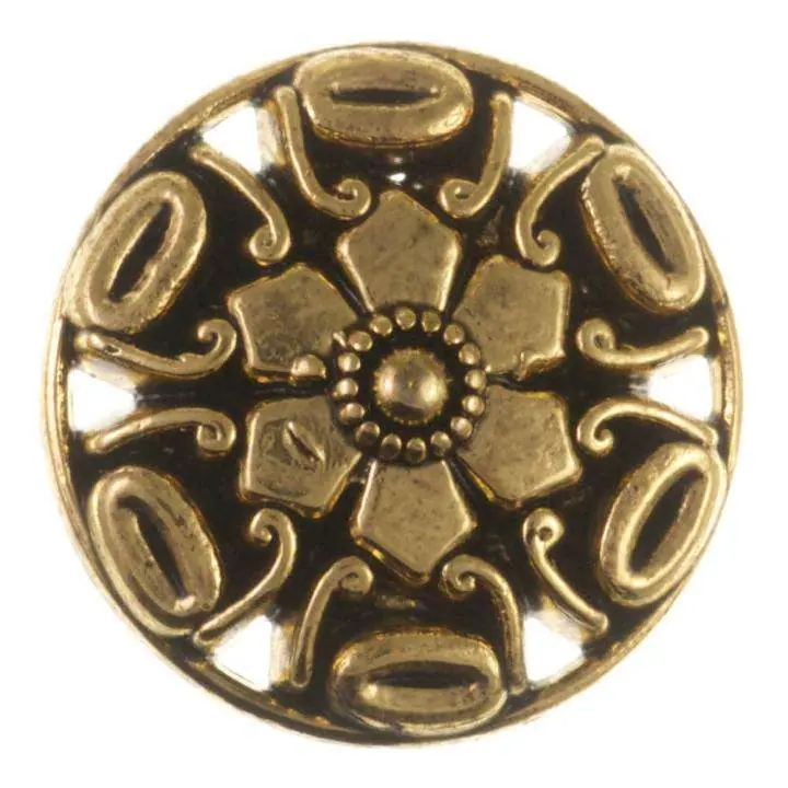 Ösen Knopf Blüte KGO-27ag Neuheit