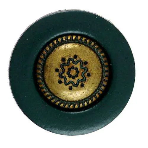 Neu Im Sortiment Ösen Knopf mit Metalleinsatz KGR-129 3grue