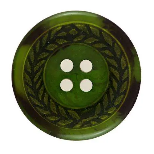 Beliebt Knopf mit Metalleinsatz grün KGR-68