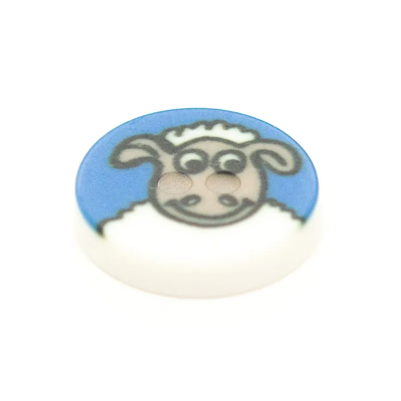 Kinder Knopf Shaun das Schaf kk-10-blau Mengenrabatt