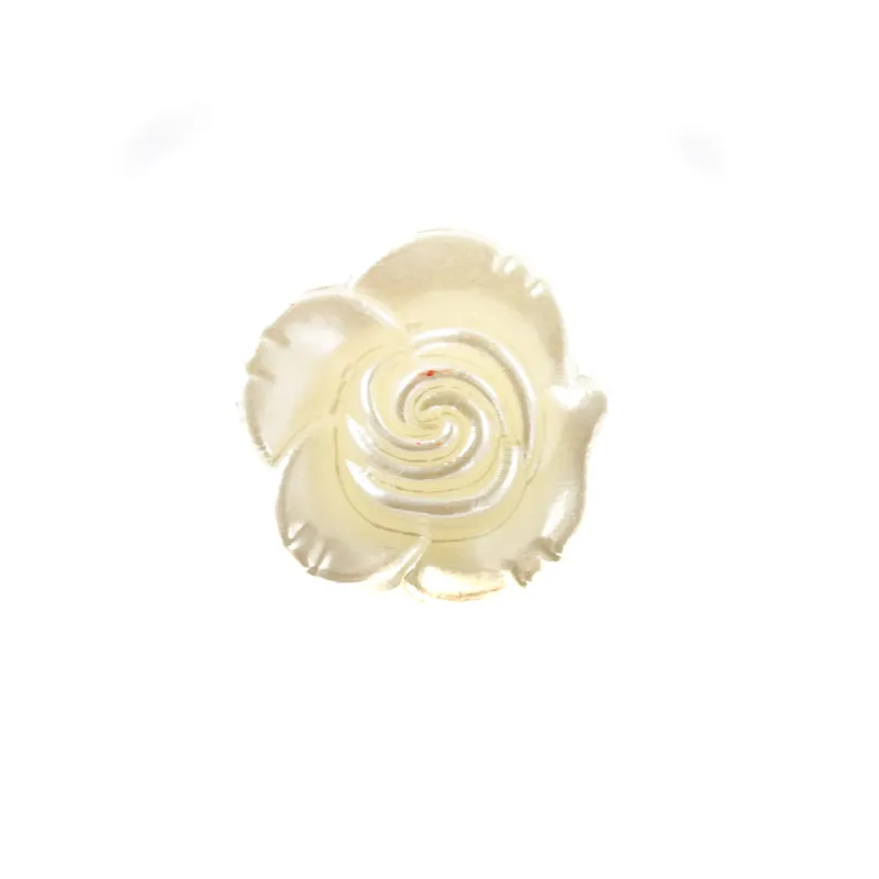 Sonderangebot Rosen Knopf seidig glänzend creme