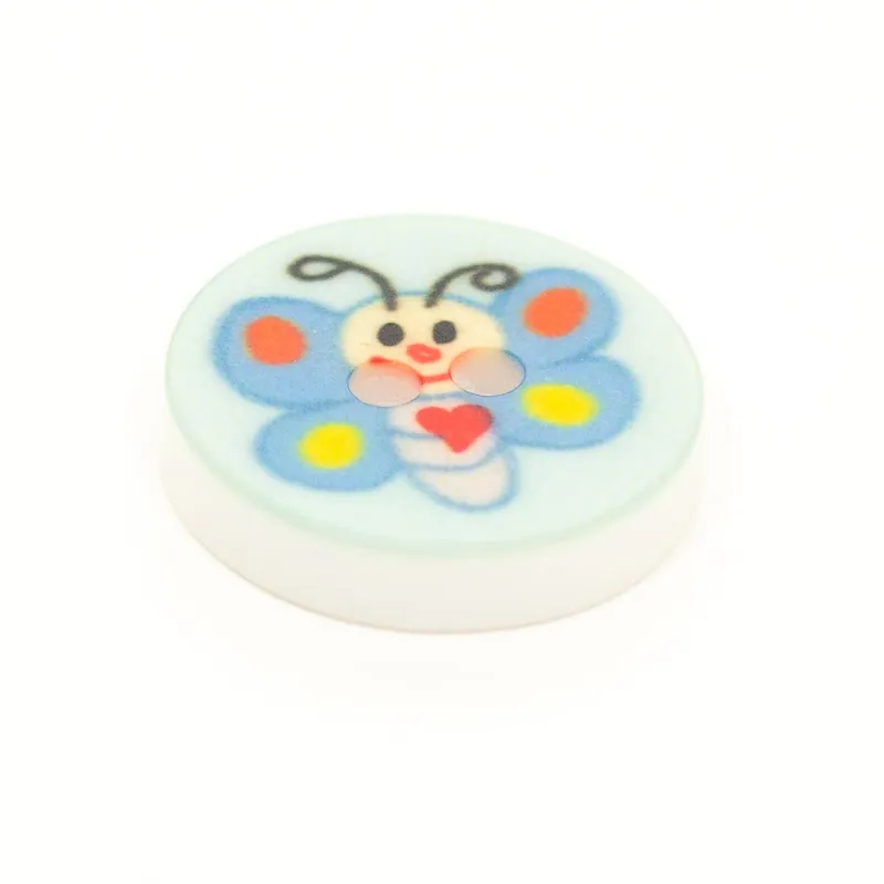 Kinder Knopf Süßer Schmetterling kk-12-blau Sofort Bestellen