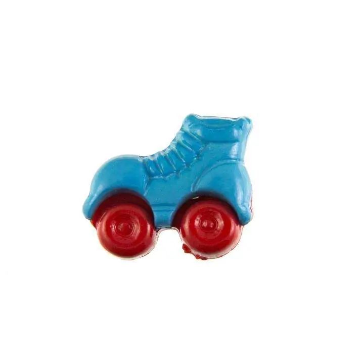 Kinder Knopf Rollschuhe KK-150-blau 3 Neu