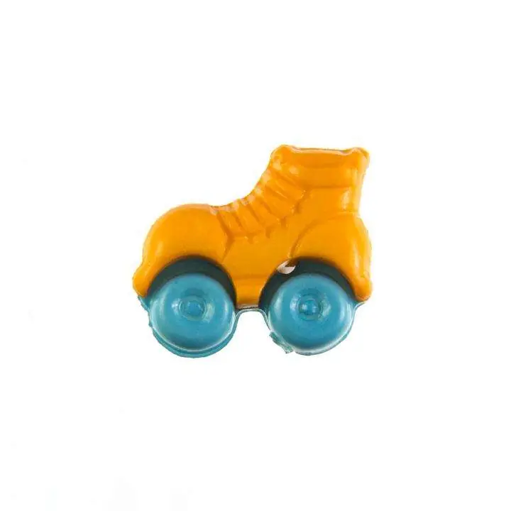 Letzte Chance Kinder Knopf Rollschuhe KK-150-orange 5