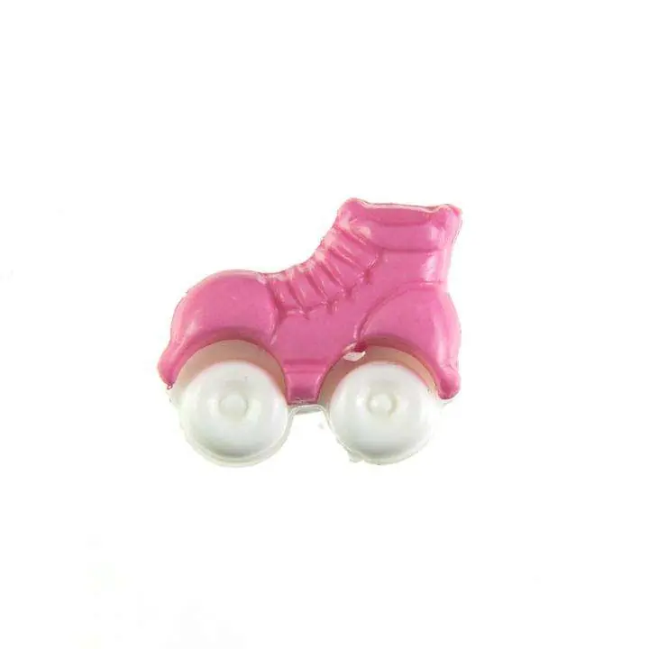 Kinder Knopf Rollschuhe KK-150-rosa 4 Preisknaller