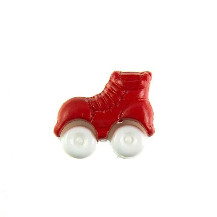 Kinder Knopf Rollschuhe KK-150-rot 1 Gratis Versand