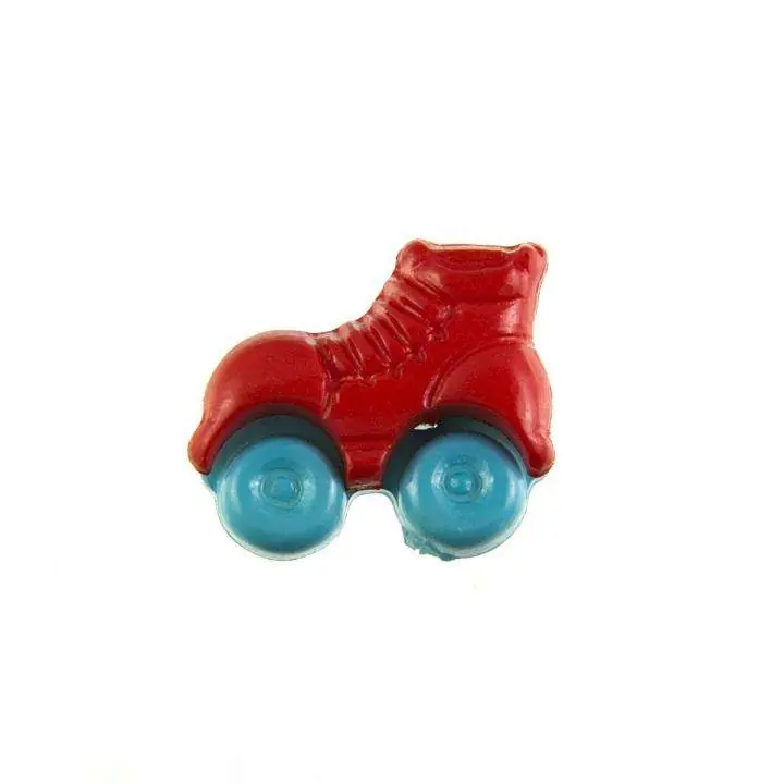 Kinder Knopf Rollschuhe KK-150-rot 4 Gratis Versand