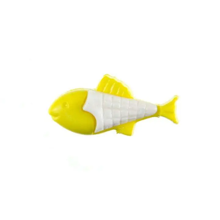Kinder Knopf Fisch KK-151-gelb-1 Abverkauf
