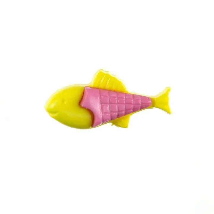 Rabatt Kinder Knopf Fisch KK-151-gelb-2