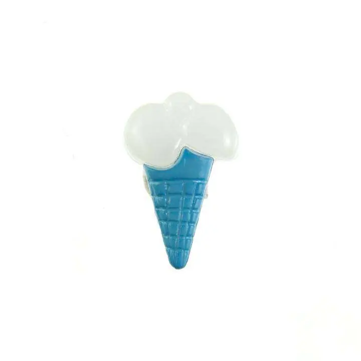 Kinder Knopf Eis Tüten KK-153 blau 1 Weltweiter Versand