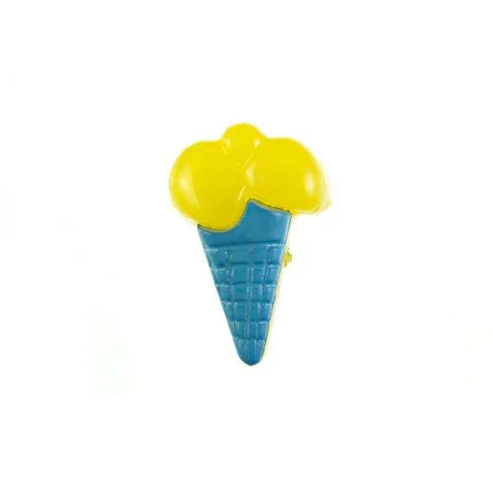 Kinder Knopf Eis Tüten KK-153 blau 5 Billig