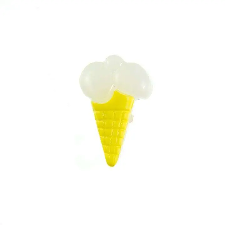 Kinder Knopf Eis Tüten KK-153 gelb 1 Neue Kollektion