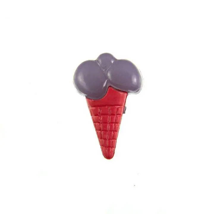 Kinder Knopf Eis Tüten KK-153 rot 4 Neue Ware