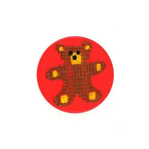 Kinder Knopf Teddy KK-9 rot Rabatt