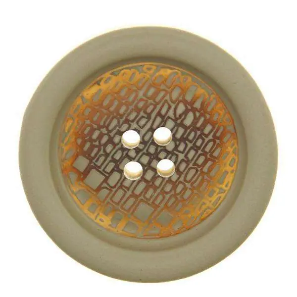 Knopf mit Kroko-Muster grau grün KM-1 Schnäppchen