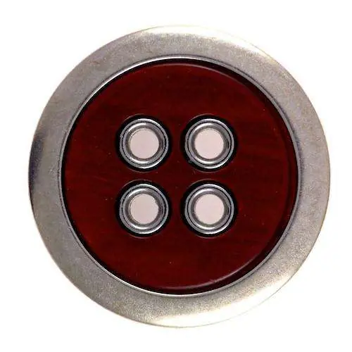 Nur Für Kurze Zeit Eleganter 4-Loch Knopf KM-10weinrot