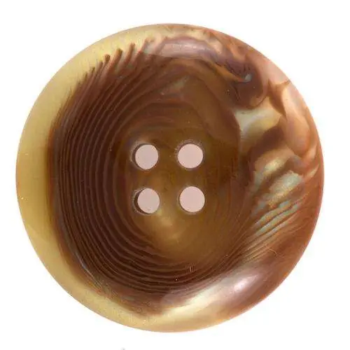 Knopf in Perlmuttoptik braun KM-30bg Kostenloser Rückversand