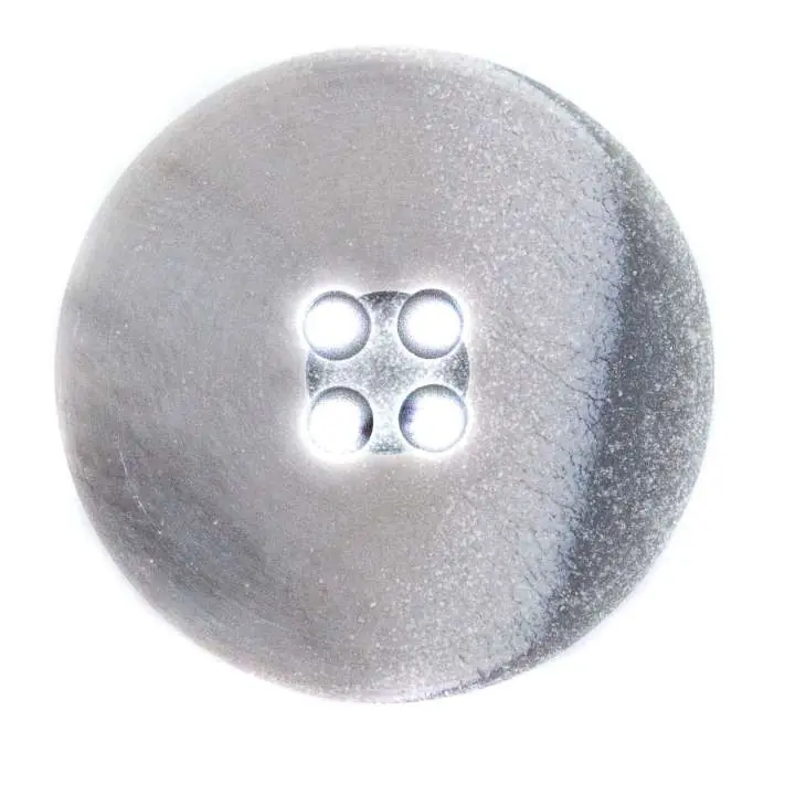 Letzte Chance Hornimitat Knopf KM-49 grau