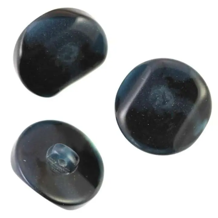 Großhandel Hornimitat Knopf KM-51 blau