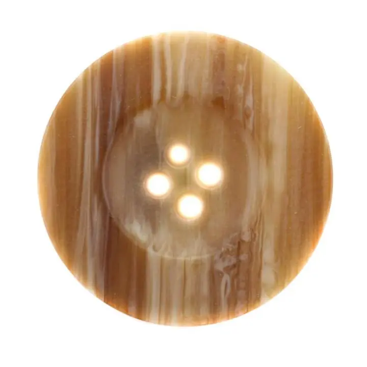 Schnäppchen Hornimitat Knopf KM-57-braun