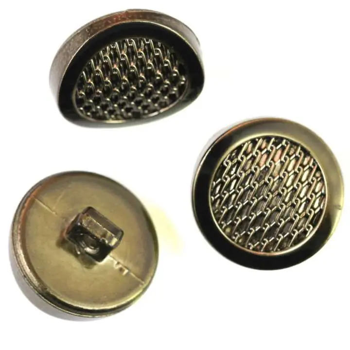 Neu Mantelknopf mit Siebmuster KM-72-ag
