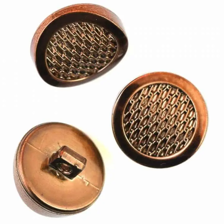 Original Mantelknopf mit Siebmuster KM-72-k