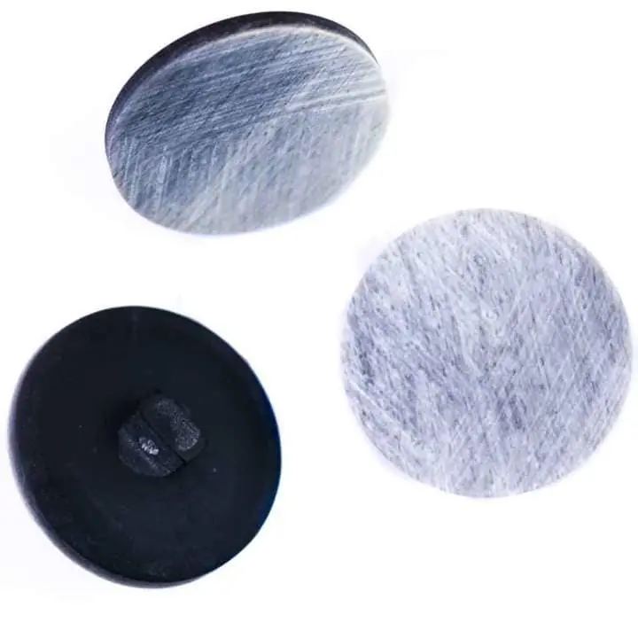 Ösen Knopf flach KM-74-grau Mengenrabatt