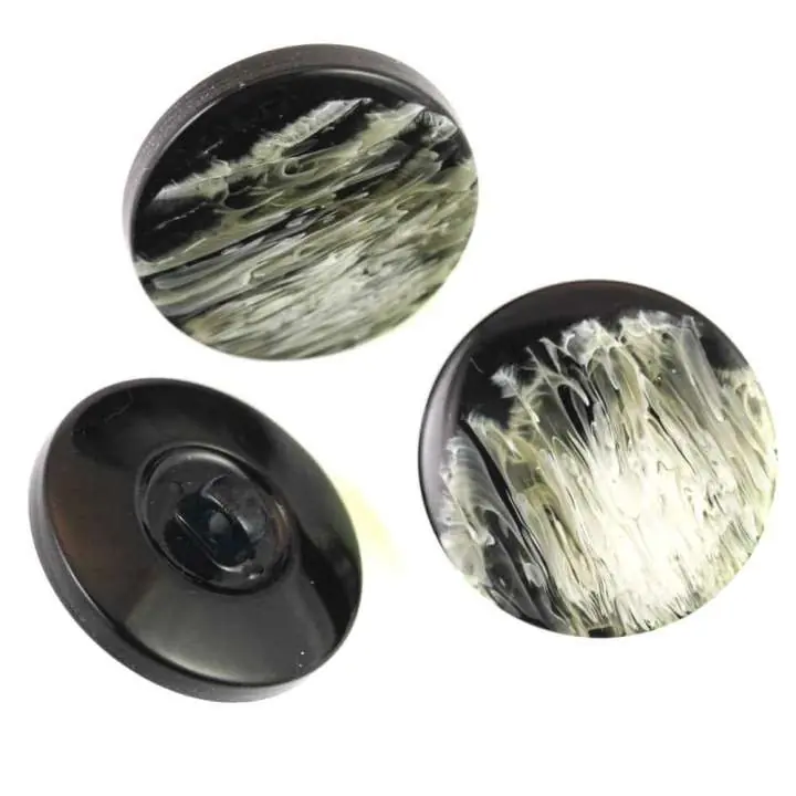 Knopf schwarz beige KM-81 Preisknaller