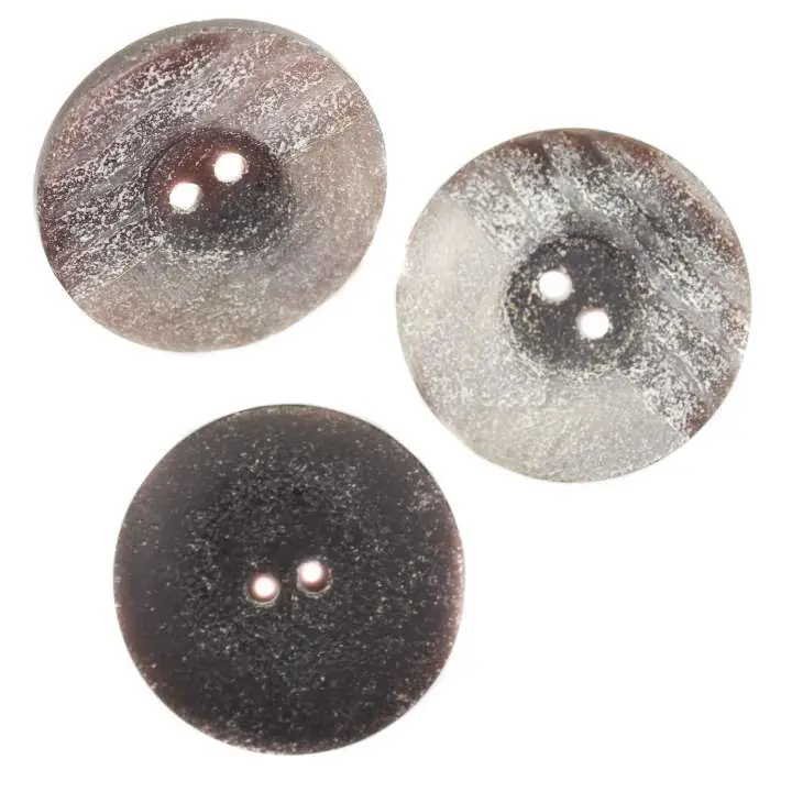 Knopf Perlmuttoptik KM-84-braun-grau Highlight