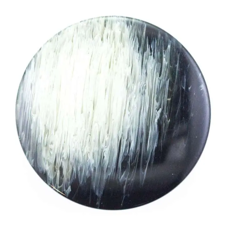 Billig Knopf Kunststoff KM-85 schwarz