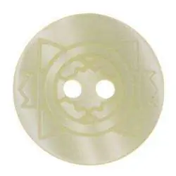 Mengenrabatt Knopf 2-Loch Creme KN-14