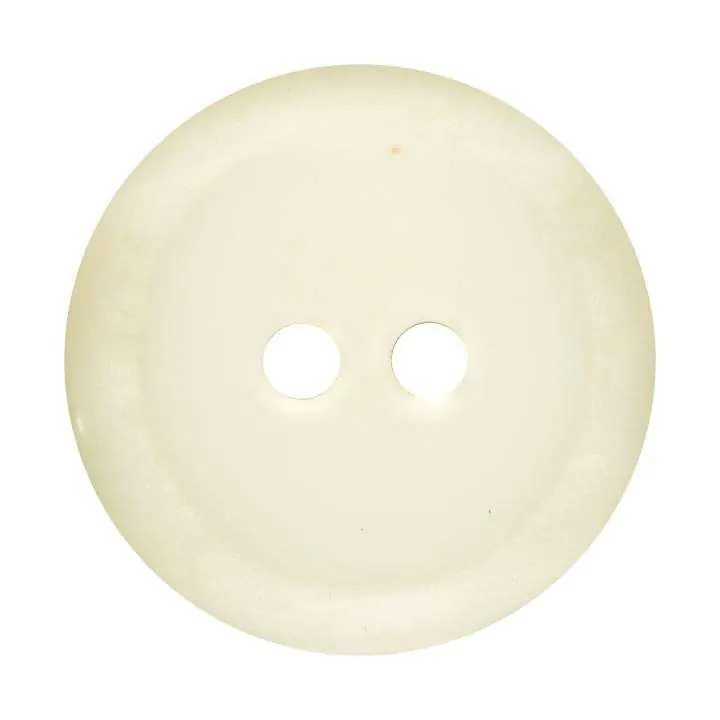Knopf 2-Loch Creme KN-34 Solange Der Vorrat Reicht