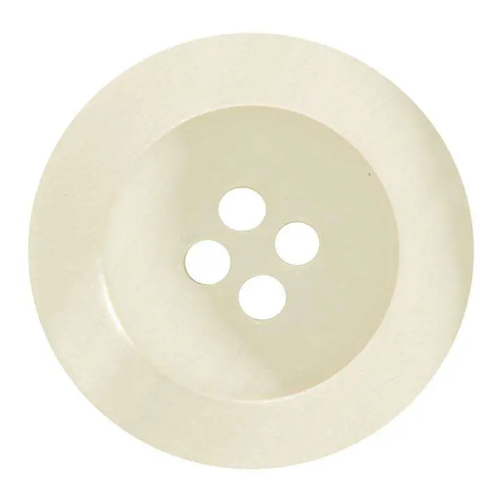 Finale Aktion Knopf 4-Loch Creme KN-35