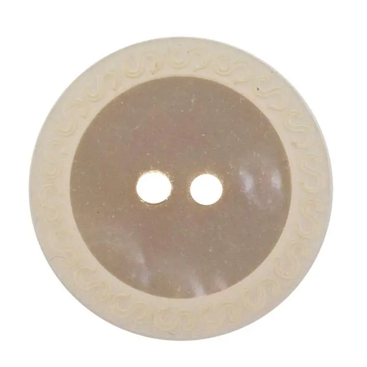 Nur Heute Knopf 2-Loch Creme KN-9